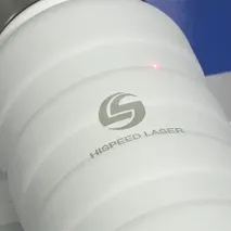 Metal flask laser engraving