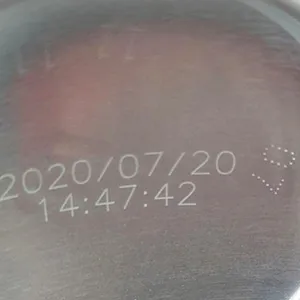 Aluminum can bottom laser marking