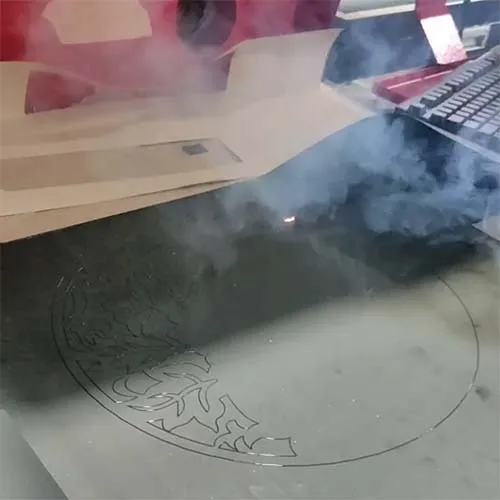 Cuttable film laser engraving