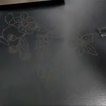 Leather laser marking