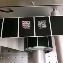 Aluminum QR code laser marking