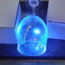 Wine glass laser engraving