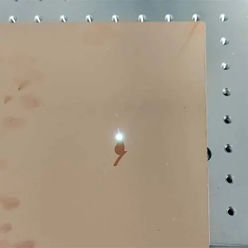 Rose pattern laser engraving