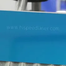 Aluminum laser engraving