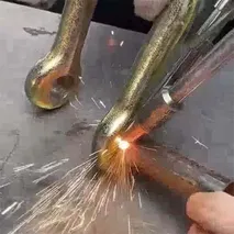 Complex metal parts laser welding