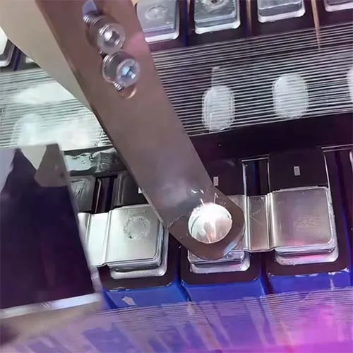 Battery bank laser welding