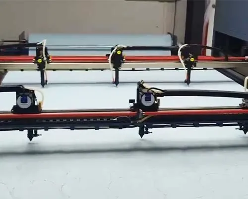 Fabric laser cutting