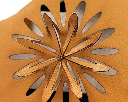 
Leather laser cutting