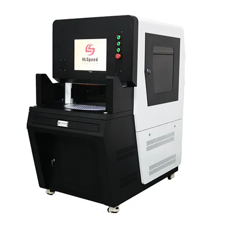 Automatic Double Station Fiber Laser Marking Machine