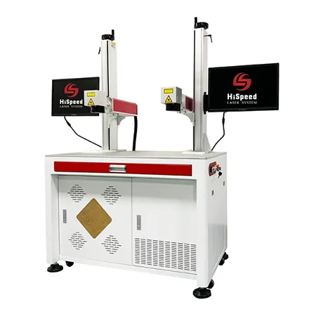Fiber Marking Machine with Double Laser Heads